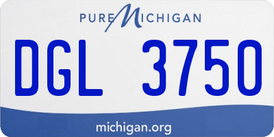 MI license plate DGL3750