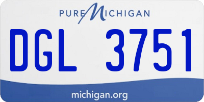 MI license plate DGL3751