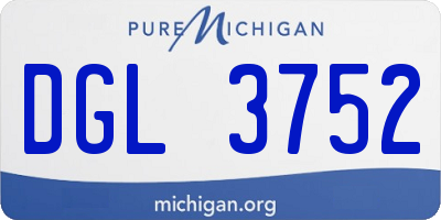 MI license plate DGL3752