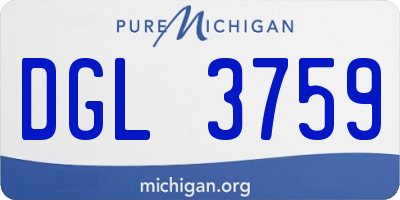 MI license plate DGL3759