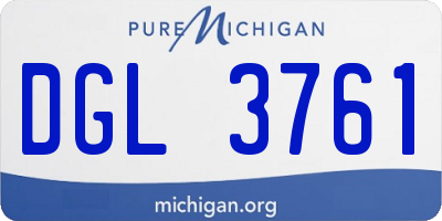 MI license plate DGL3761