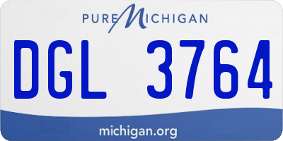 MI license plate DGL3764