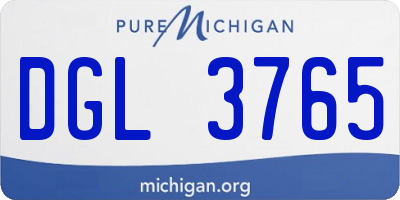 MI license plate DGL3765