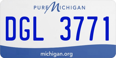 MI license plate DGL3771