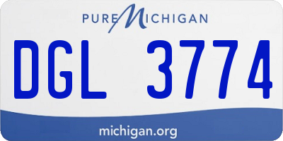 MI license plate DGL3774
