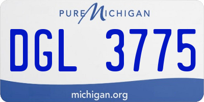 MI license plate DGL3775