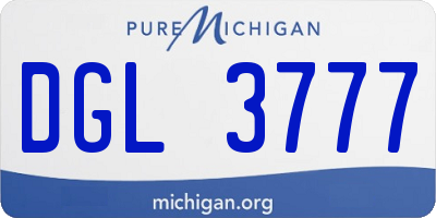 MI license plate DGL3777
