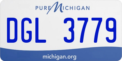 MI license plate DGL3779