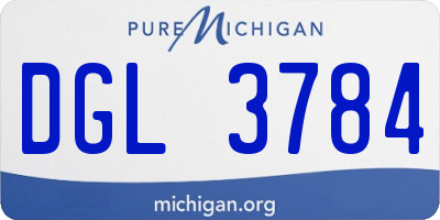 MI license plate DGL3784