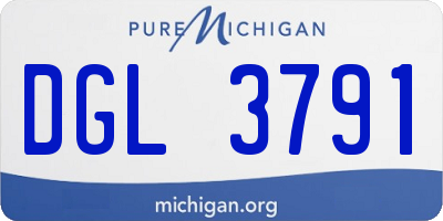 MI license plate DGL3791