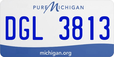 MI license plate DGL3813