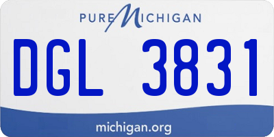 MI license plate DGL3831