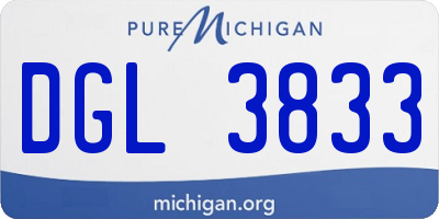 MI license plate DGL3833