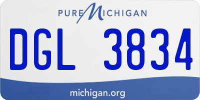 MI license plate DGL3834