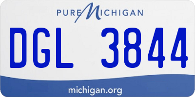 MI license plate DGL3844