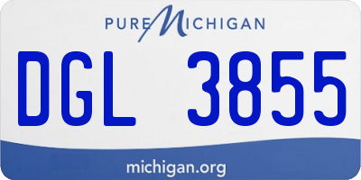 MI license plate DGL3855
