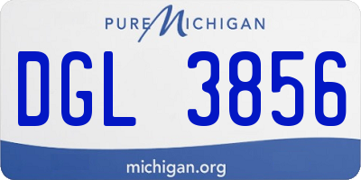 MI license plate DGL3856