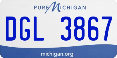 MI license plate DGL3867
