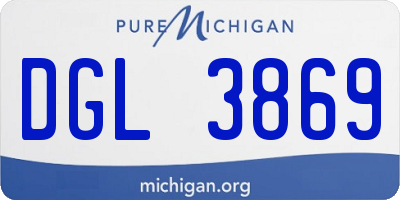MI license plate DGL3869