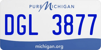 MI license plate DGL3877