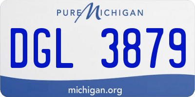 MI license plate DGL3879