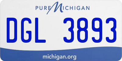 MI license plate DGL3893