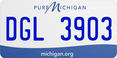 MI license plate DGL3903