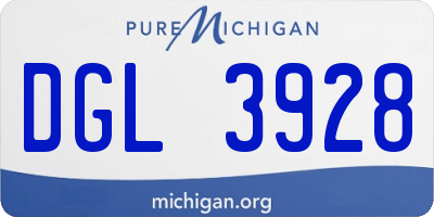 MI license plate DGL3928