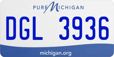 MI license plate DGL3936