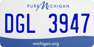 MI license plate DGL3947