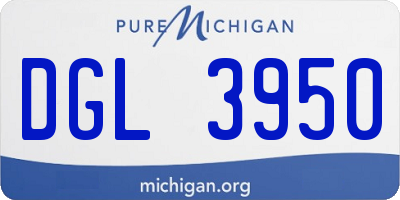 MI license plate DGL3950