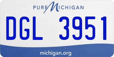 MI license plate DGL3951