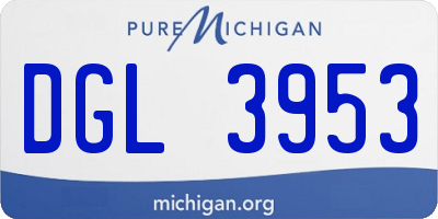 MI license plate DGL3953