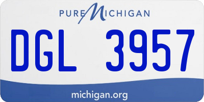 MI license plate DGL3957