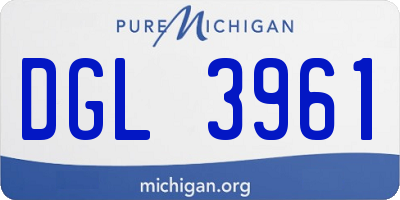 MI license plate DGL3961