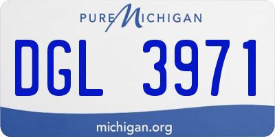 MI license plate DGL3971
