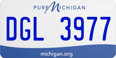 MI license plate DGL3977