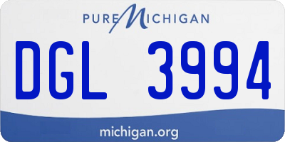 MI license plate DGL3994
