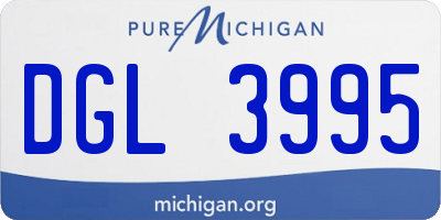 MI license plate DGL3995