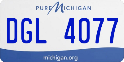 MI license plate DGL4077