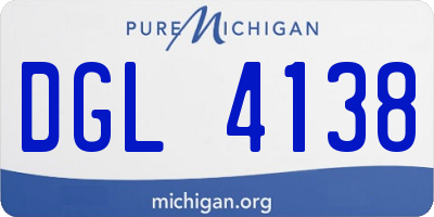 MI license plate DGL4138