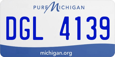 MI license plate DGL4139