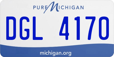 MI license plate DGL4170