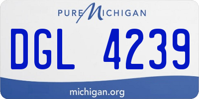 MI license plate DGL4239