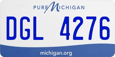 MI license plate DGL4276