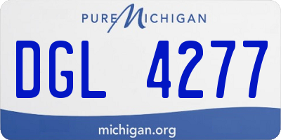 MI license plate DGL4277