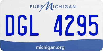 MI license plate DGL4295