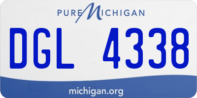MI license plate DGL4338