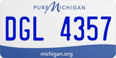 MI license plate DGL4357