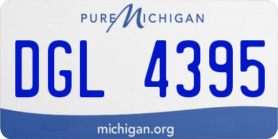 MI license plate DGL4395